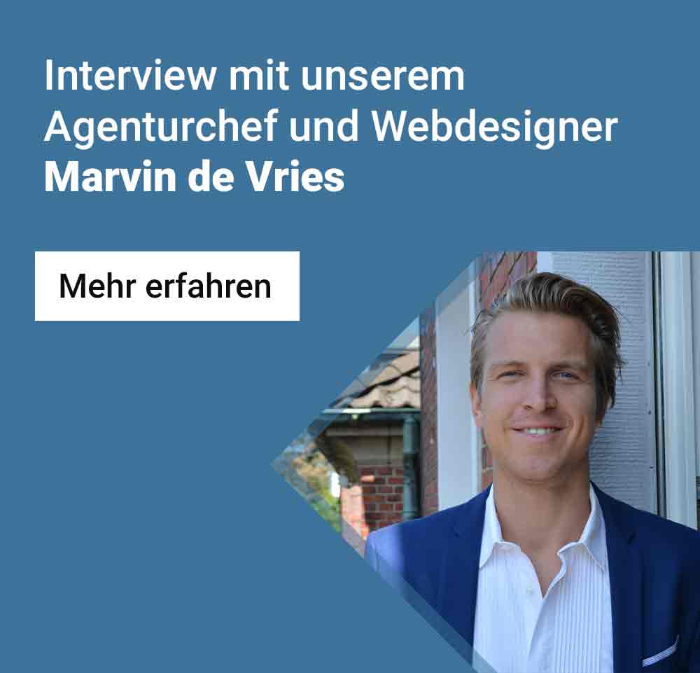 Hamburg Webdesign Interview Marvin de Vries Banner mobil